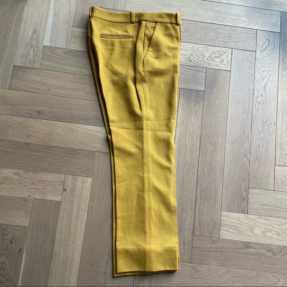 Diane Von Furstenberg Mustard Yellow Cropped Pants